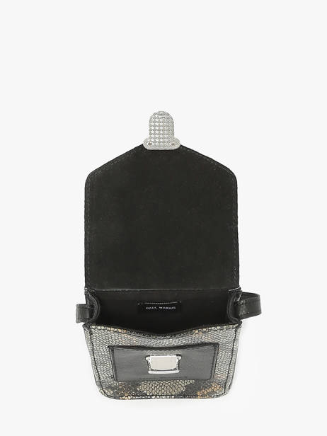 Sac Bandoulière Python Cuir Paul marius Noir python TELEPPYT vue secondaire 2