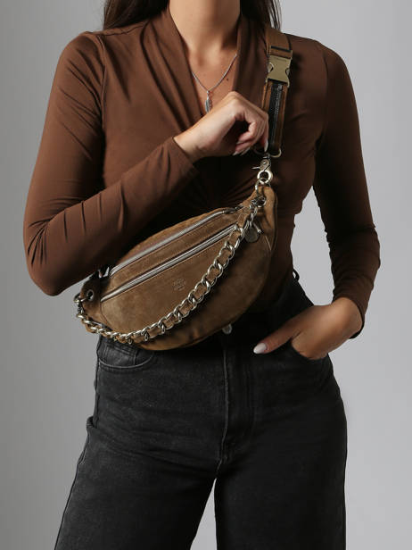 Sac Banane Petra Mila louise Marron vintage 23689V vue secondaire 1