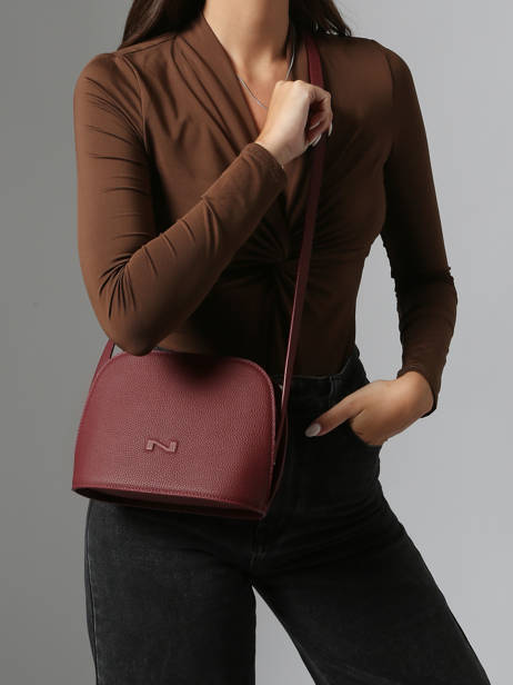 Sac Bandoulière Lilou Cuir Nathan baume Violet egee 2 vue secondaire 1