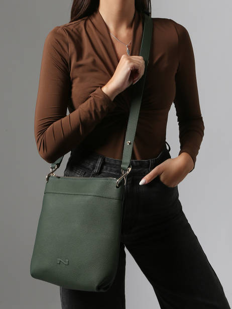 Crossbody Bag Tiki Mini Leather Nathan baume Green victoria N1910586 other view 1