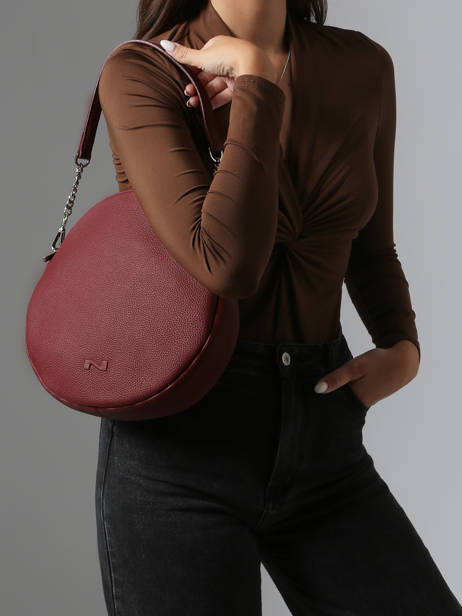 Sac Porté épaule Anna Cuir Nathan baume Violet nathan 9 vue secondaire 1