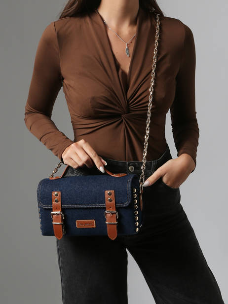 Sac Bandoulière L'artisan Denim Brut Paul marius Bleu denim brut ARTI2DEB vue secondaire 1