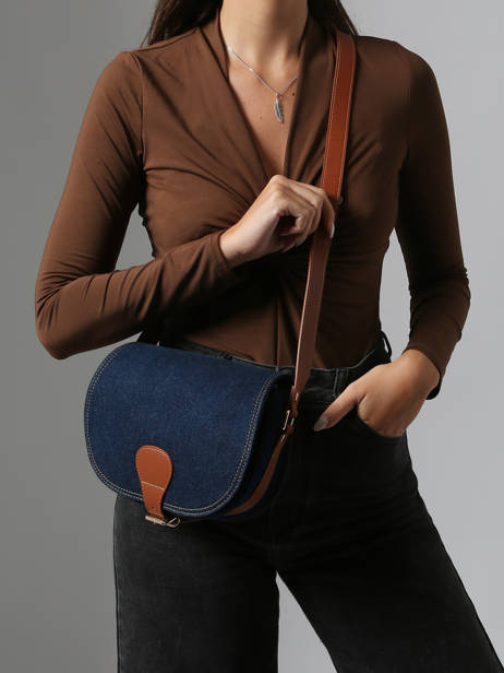Sac Le Bohémien Denim Brut Paul marius Bleu denim brut BOHEMDEB vue secondaire 1