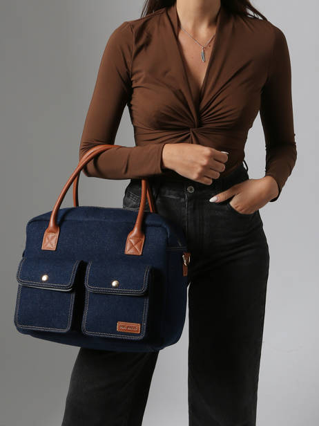 Sac Le Dandy Denim Brut Paul marius Bleu denim brut DANDYDEB vue secondaire 1