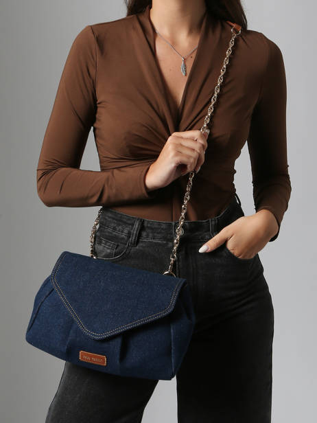 Sac Le Suzon M Denim Brut Paul marius Bleu denim brut SUZM2DEB vue secondaire 1