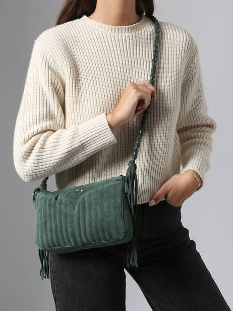 Sac Bandoulière Jane Cuir Pieces Vert jane 17160059 vue secondaire 1