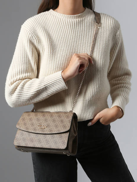 Sac Bandoulière Calista Guess Beige calista SG733421 vue secondaire 1