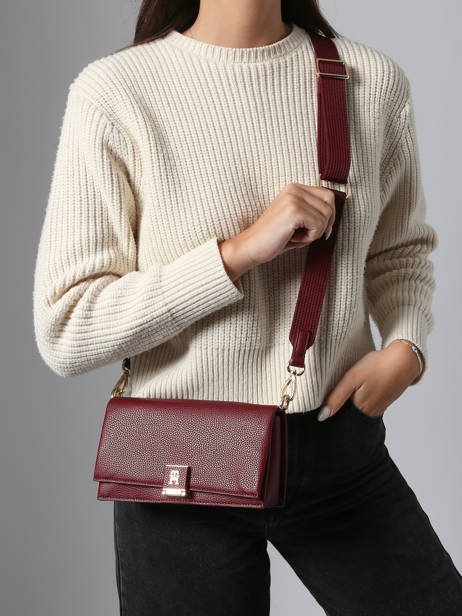 Sac Bandoulière Th Her Tommy hilfiger Rouge th her AW17949 vue secondaire 1