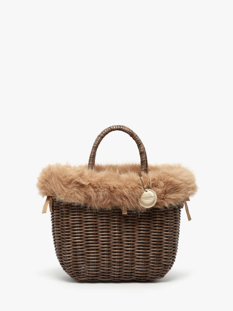 Cabas Doudou Le voyage en panier Beige doudou S