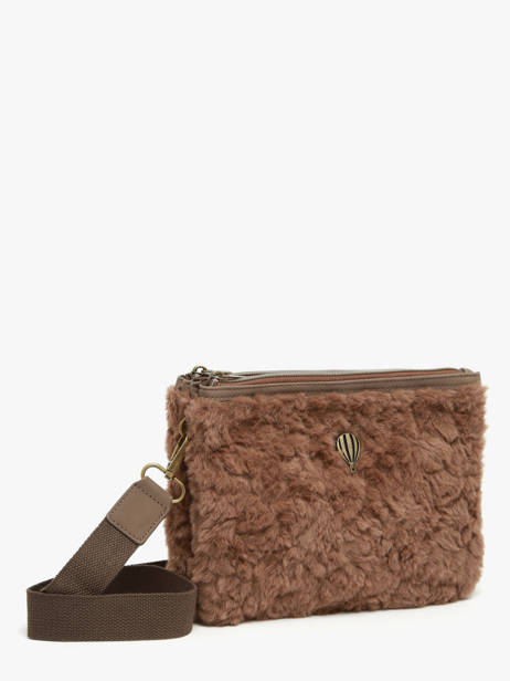 Sac Bandoulière Doudou Polyester Le voyage en panier Marron doudou AHP253 vue secondaire 1