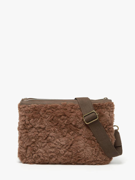 Sac Bandoulière Doudou Polyester Le voyage en panier Marron doudou AHP253 vue secondaire 3