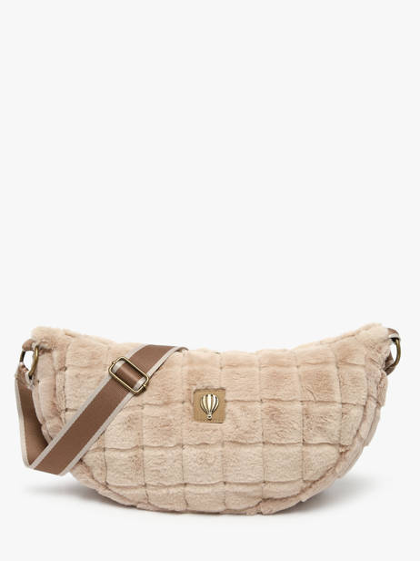 Sac Bandoulière Quadri Polyester Le voyage en panier Beige quadri AHP269