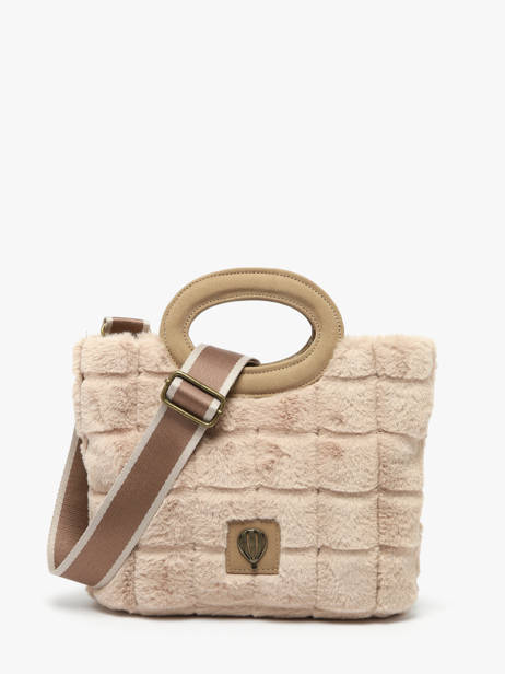 Sac Porté épaule Quadri Polyester Le voyage en panier Beige quadri AHP271