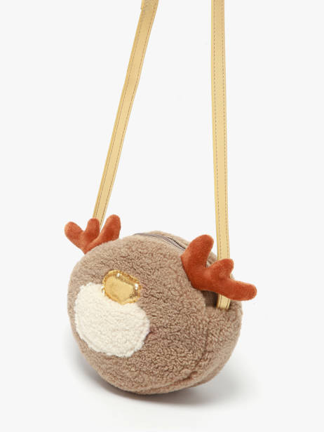 Sac Bandoulière Le voyage en panier Marron kids AHP303 vue secondaire 1