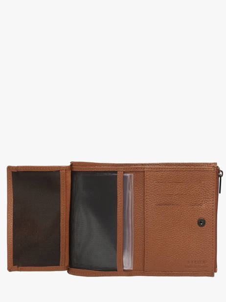 Portefeuille Porte-monnaie Cuir Etrier Marron madras EMAD619 vue secondaire 2