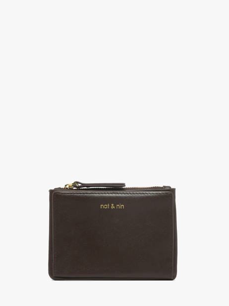 Portefeuille Cuir Nat et nin Marron vintage SOLY