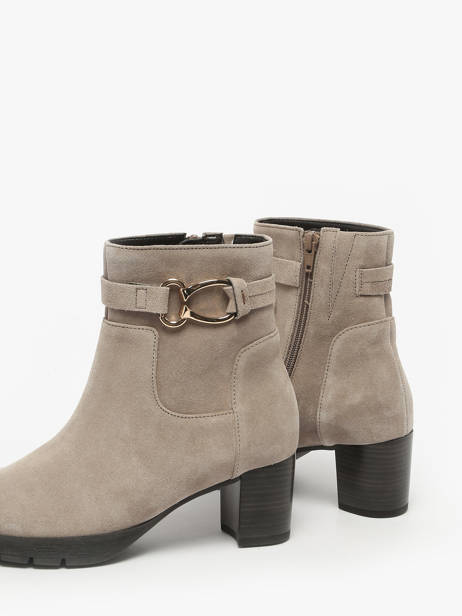 Bottines à Talon En Cuir Gabor Gris women 39 vue secondaire 2