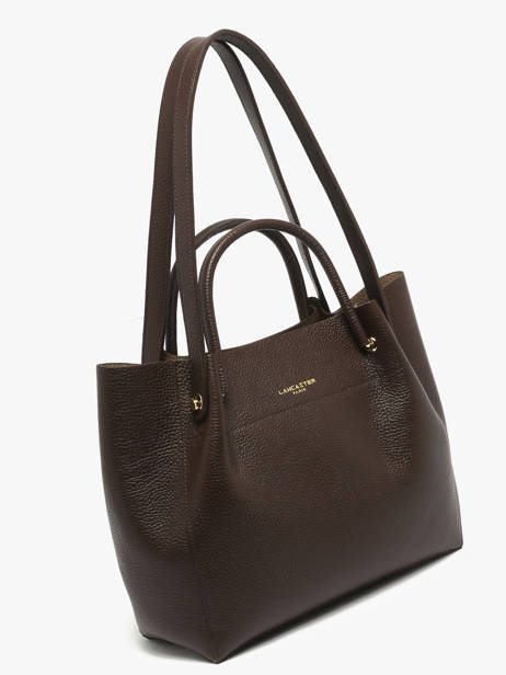 Sac Shopping Foulonne Double Cuir Lancaster Marron foulonne double louisa 20 vue secondaire 2
