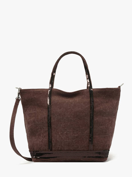 Small Cabas Linnen And Sequins Vanessa bruno Brown cabas lin 31V40435