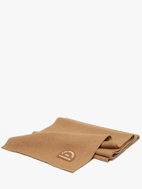 Scarf Rue St Guillaume Karl lagerfeld Brown rsg A4W33113 other view 2