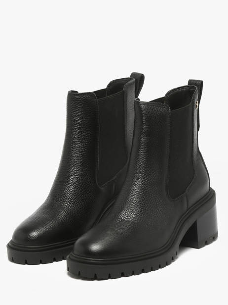 Chelsea Boots à Talon En Cuir Tommy hilfiger Noir women 8774BDS vue secondaire 1