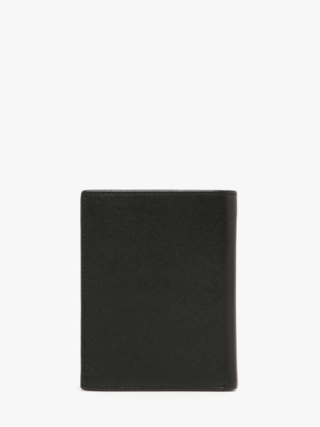 Portefeuille Porte-monnaie Cuir Hugo boss Noir saffiano HLO526A vue secondaire 3