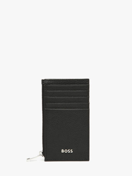 Porte-cartes Cuir Hugo boss Noir grained HLK518A