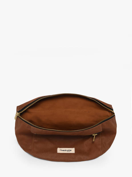 Le Sac Banane Orsel Waxed Rivedroite Marron waxed ORSELWAX vue secondaire 3