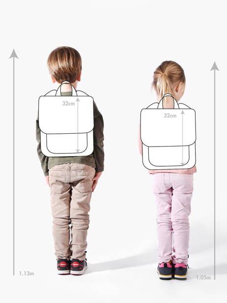 Mini Sac à Dos Kidzroom Blanc paris picture this 3382 vue secondaire 1