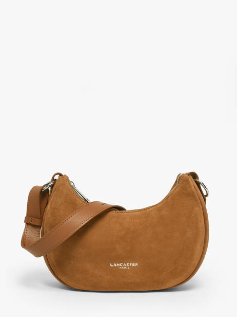 Sac Bandoulière Suede Cuir Lancaster Marron suede 81