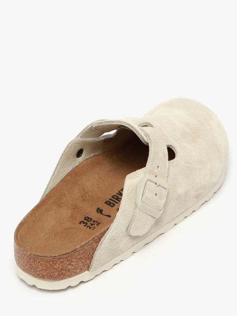 Mules En Cuir Birkenstock Blanc women 1031662 vue secondaire 2