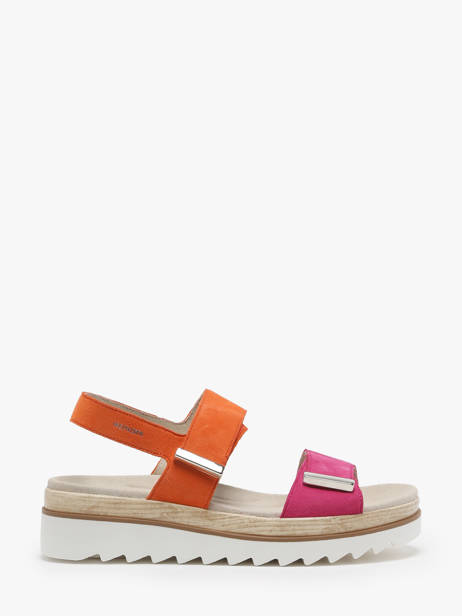 Sandales Velcro Dominica En Cuir Mephisto Rose women P5142376 vue secondaire 1