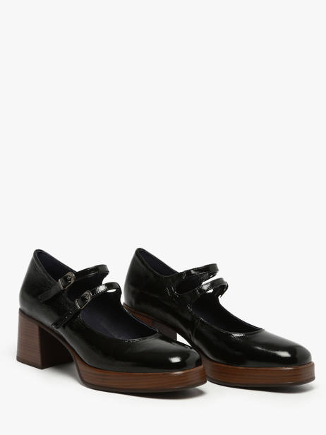 Heeled Derby Shoes Cristel In Leather Dorking Black women D9437 other view 1