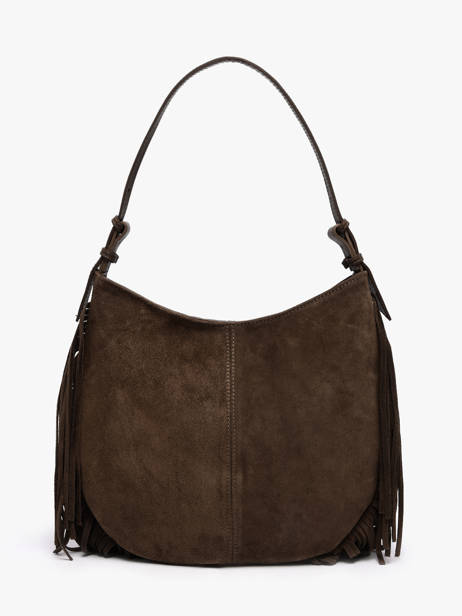 Sac Porté épaule Velvet Cuir Milano Marron velvet VE25112 vue secondaire 4