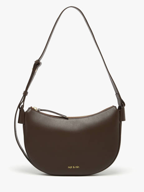 Sac Bandoulière Vintage Cuir Nat et nin Marron vintage LUNE