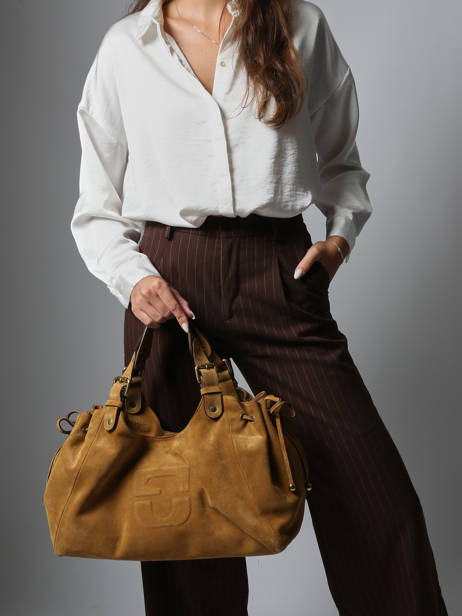 Sac Chiara Folk Cuir Gerard darel Beige chiara DDS84407 vue secondaire 1