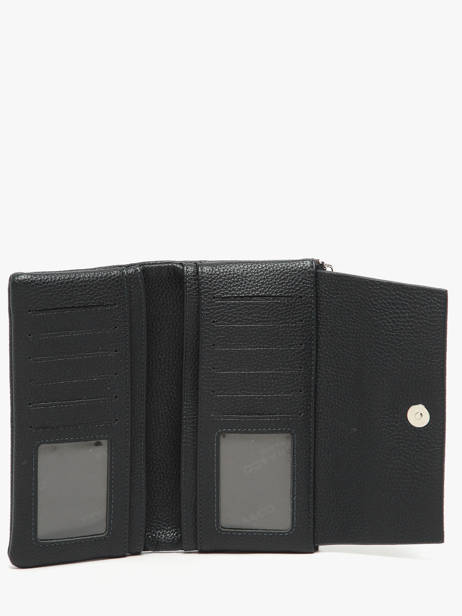 Portefeuille Porte-monnaie Grained Miniprix Noir grained F5039 vue secondaire 1
