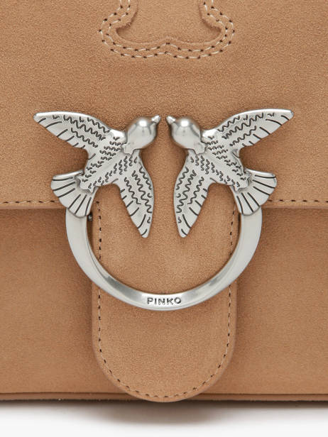 Sac Porté épaule Love Bag Soft Pinko Marron love bag soft 6243A0F6 vue secondaire 3