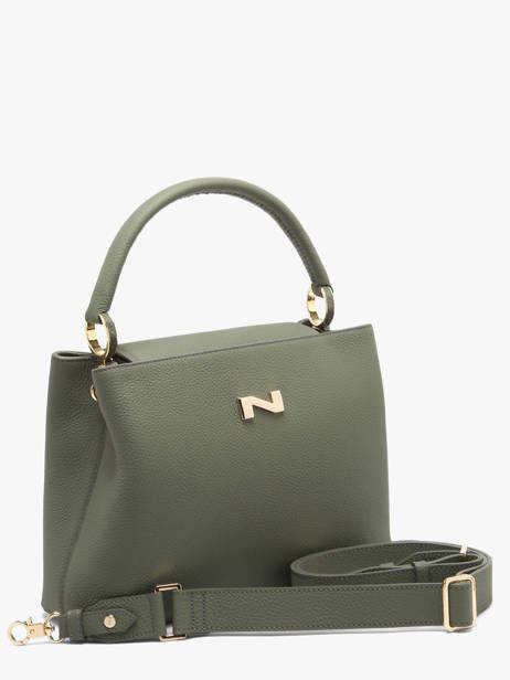 Leather Magnolia Top-handle Bag Nathan baume Green eden 3 other view 2