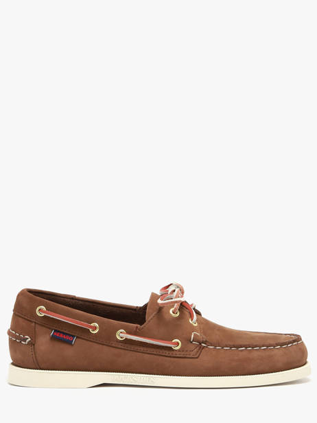 Chaussures Bateau En Cuir Sebago Marron men 7000GA0