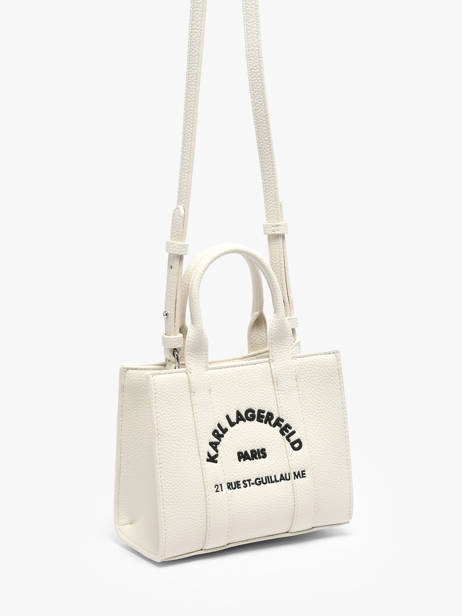 Sac Xs Rsg Cuir Avec Bandoulière Karl lagerfeld Blanc rsg B1W30042 vue secondaire 2