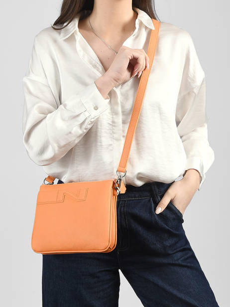 Sac Bandoulière Milano Cuir Nathan baume Orange n city 3 vue secondaire 1