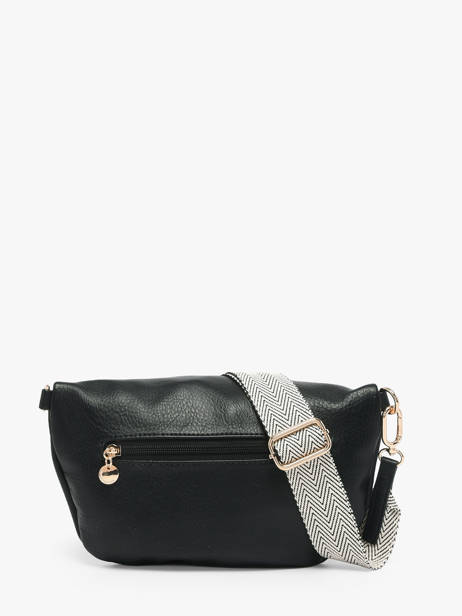 Belt Bag Lulu castagnette Black zip YSALINE2 other view 4