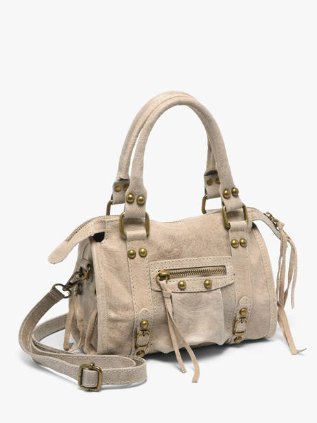 Satchel Spazzolato Leather Milano Beige spazzolato SP24093 other view 2