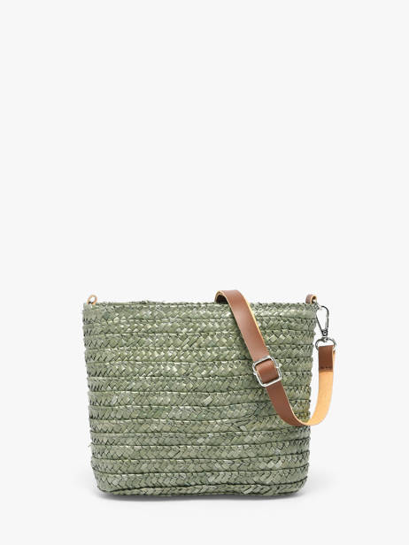 Shoulder Bag Milos Straw Les tropeziennes Green milos TZ04 other view 4