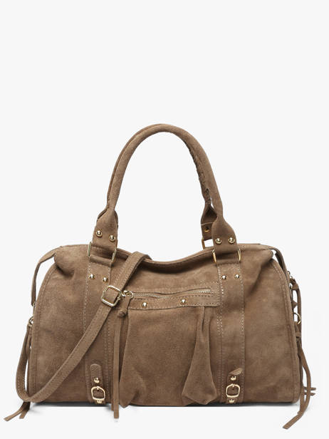 A4 Size Shoulder Bag Velvet Milano Beige velvet VE24095O