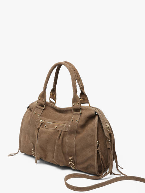 A4 Size Shoulder Bag Velvet Milano Beige velvet VE24095O other view 2