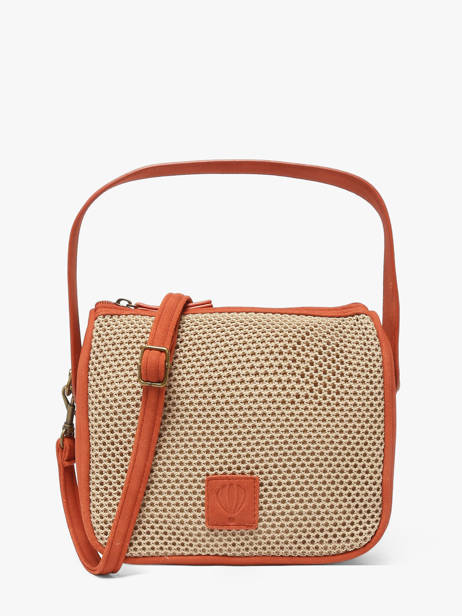 Crossbody Bag Resille Le voyage en panier Beige resille PM959