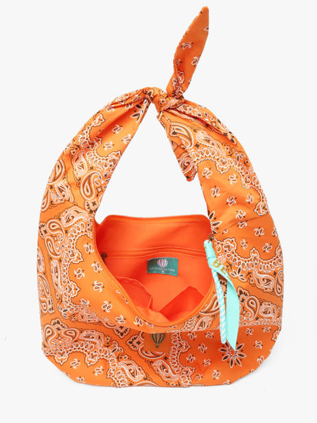 Shoulder Bag Bandana Cotton Le voyage en panier Orange bandana PM970 other view 3