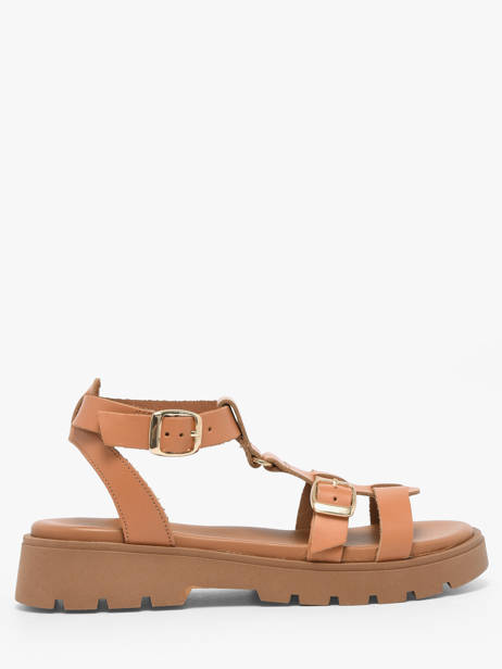 Sandals In Leather We do Orange women 45710A03